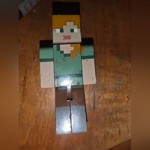 Mattel Minecraft 5” Alex Action Figure toy Loose lifts arms up EUC HTF Fig